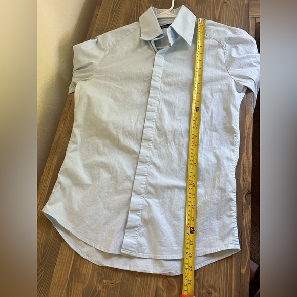 7 Diamonds Mens Small Light Blue Long Sleeve Button Up Shirt - Picture 7 of 8